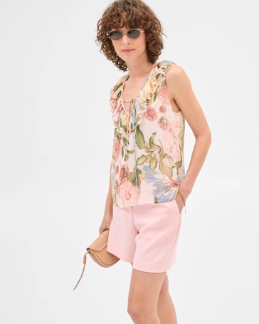 Sleeveless Ruffle Blouse - Preview
