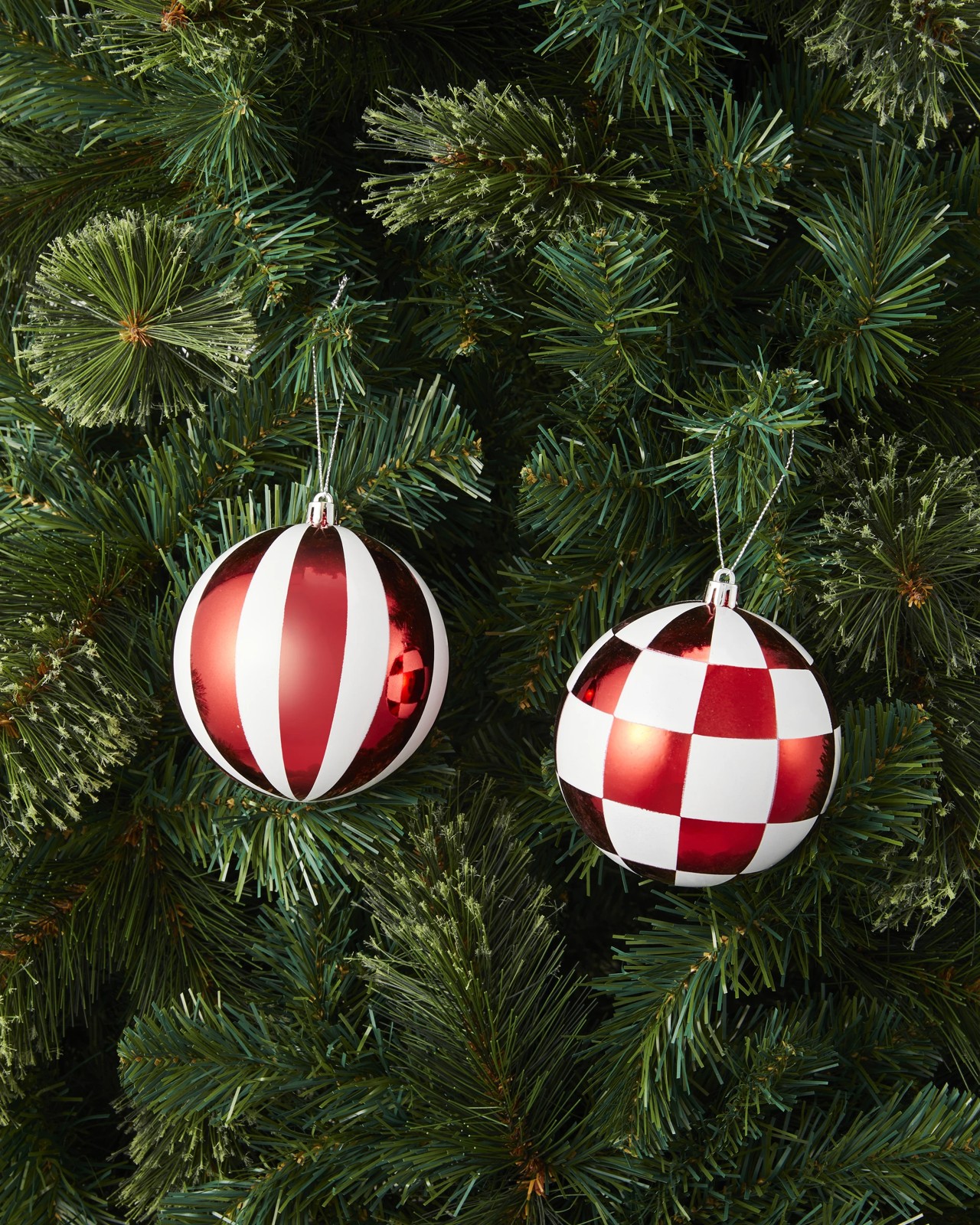Anko 9 Pack 10cm Candy Cane Printed Baubles 5 of 5