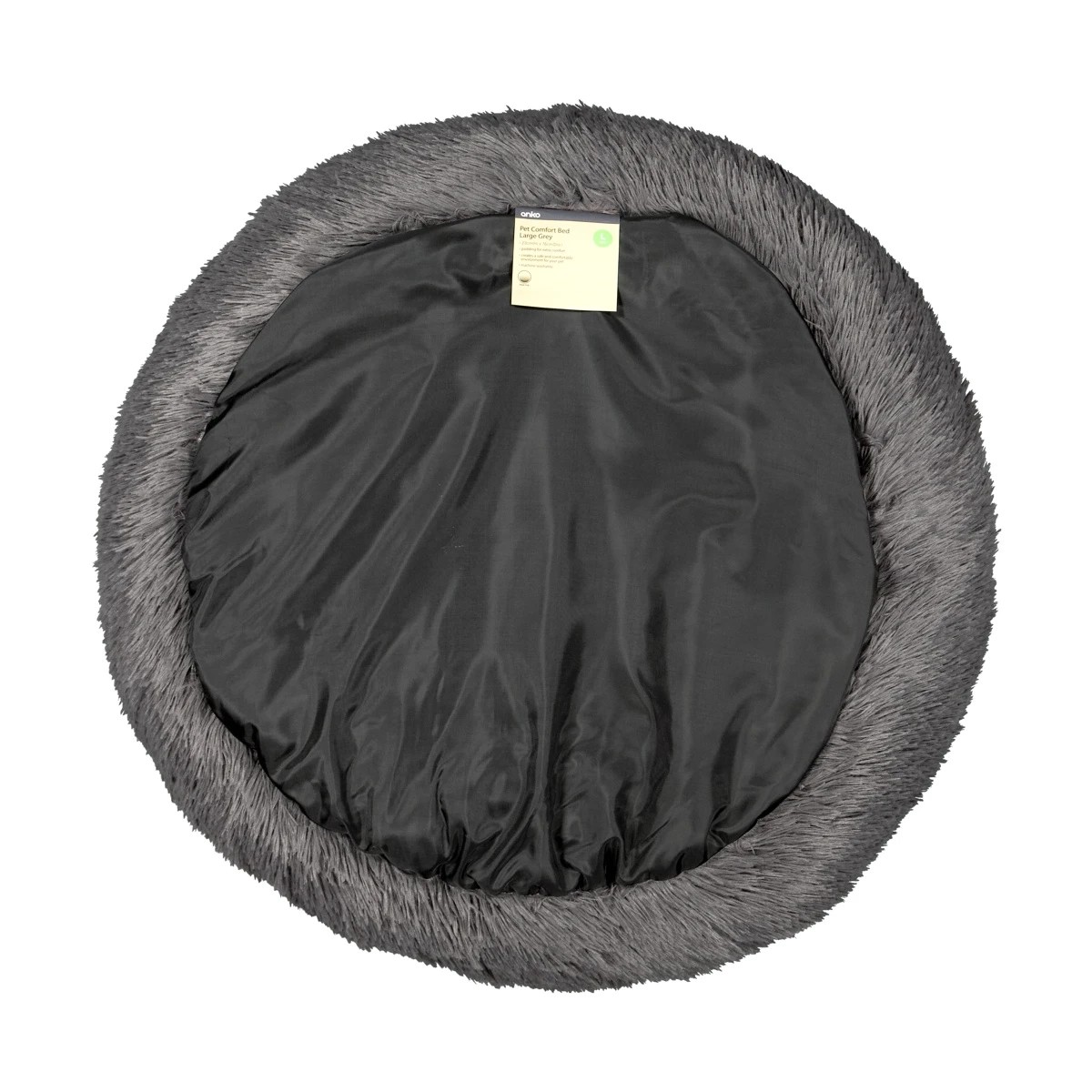 Pet Comfort Bed, Large, Grey - Anko 6 of 6