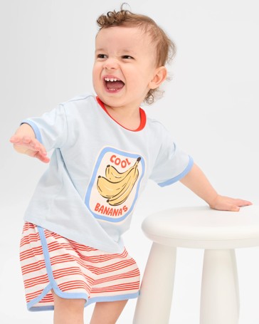 Baby Organic Cotton T-Shirt & Shorts Set