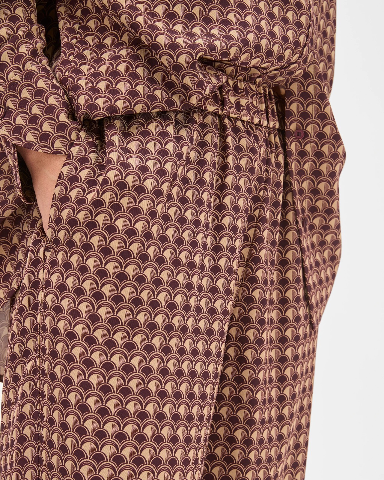 Preview Elastic Waist Wide Leg Pants 5 of 6