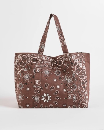 Large Bandana Print Tote Bag