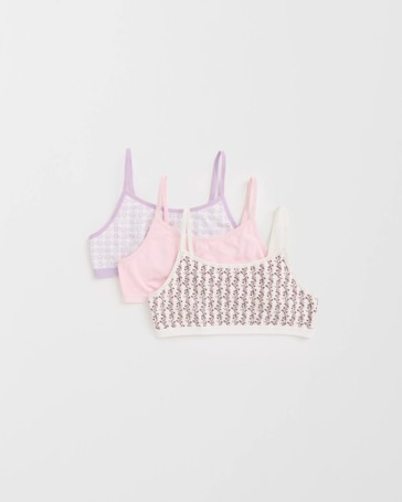 Maxx Bamboo 3 Pack Older Girls Crop Top