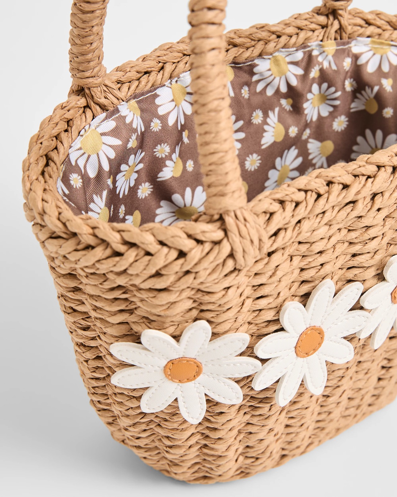 Straw Flower Bag - White 2 of 2