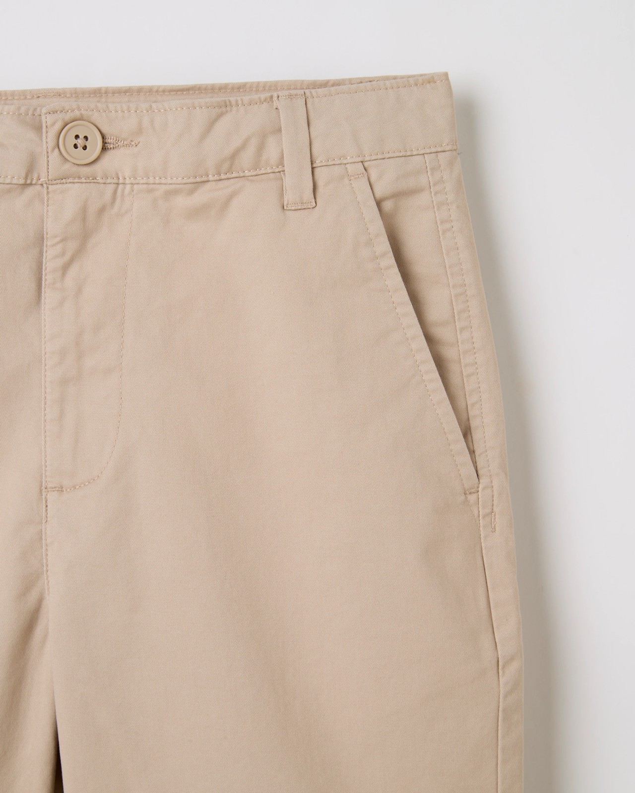 Cotton Chino Shorts - Tan 2 of 2