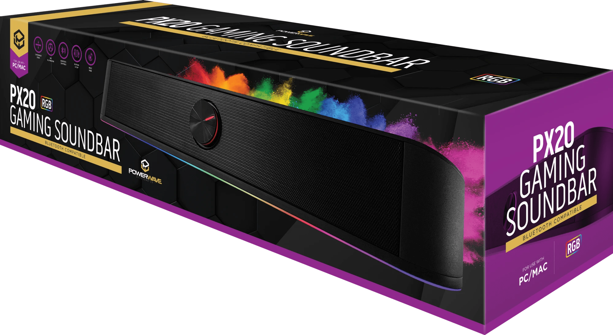 Powerwave PX20 RGB Gaming Soundbar Target Australia