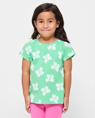 Organic Cotton Drop Shoulder Print T-shirt