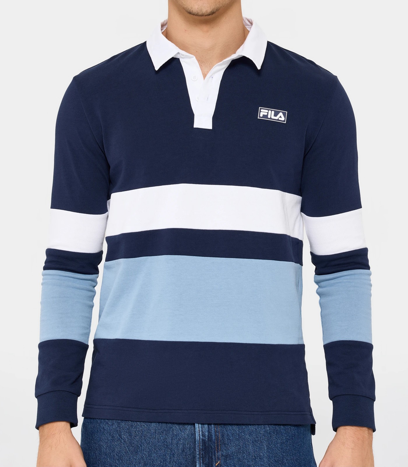 Gunnar Long Sleeve Rugby Jumper - Fila - Navy Blue | Target Australia