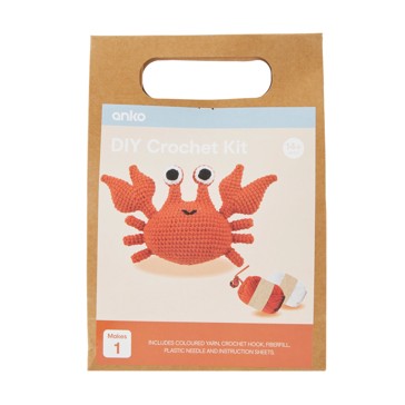 DIY Crochet Kit, Crab - Anko