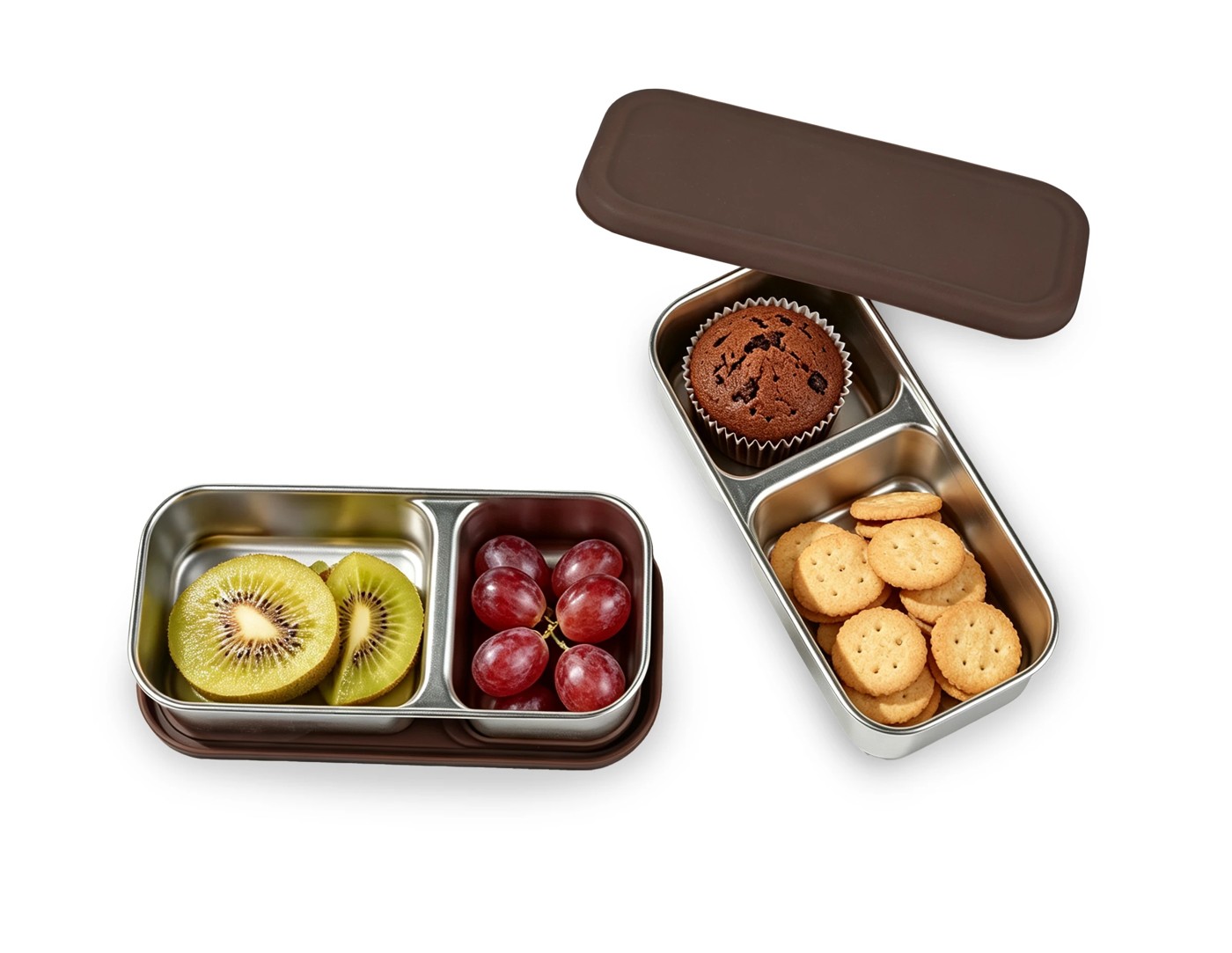 Anko 2 Pack Stainless Steel Snack Box 2 of 2
