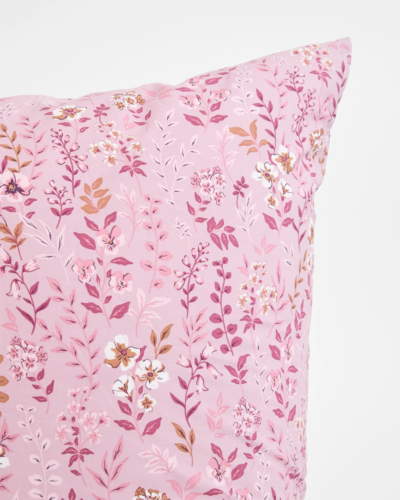 Raina Floral Australian Cotton Pillowcase - Blackberry 3 of 5