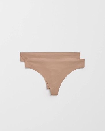 Smooth Moves 2 Pack Bonded G-String Briefs