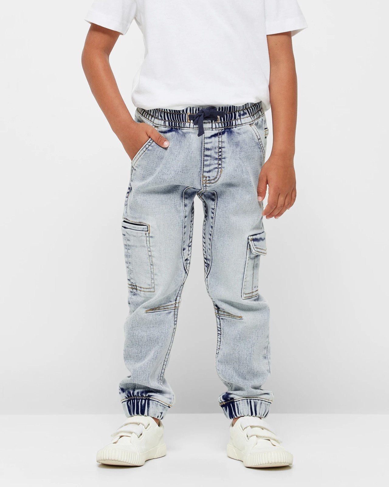 Denim Cargo Jogger