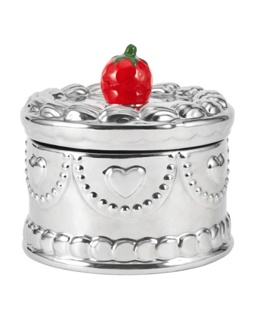 Anko Chrome Cake Ceramic Candle