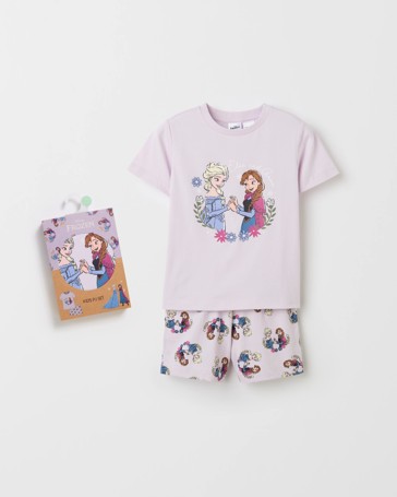 Licensed Disney Frozen Australian Cotton Younger Girls Pyjama Set