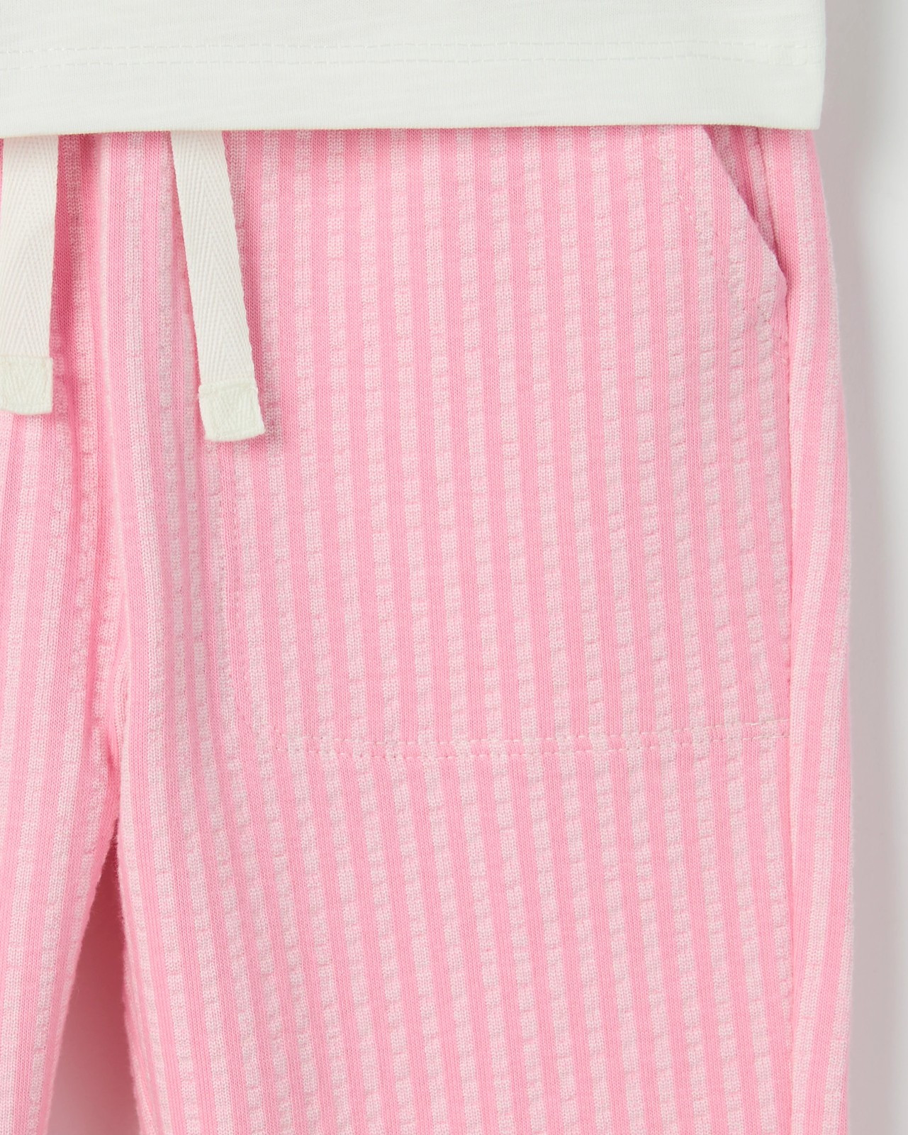 Baby Organic Cotton Embroidered T-Shirt and Trackpants Set - Cloud Dancer Ocean Child 3 of 3