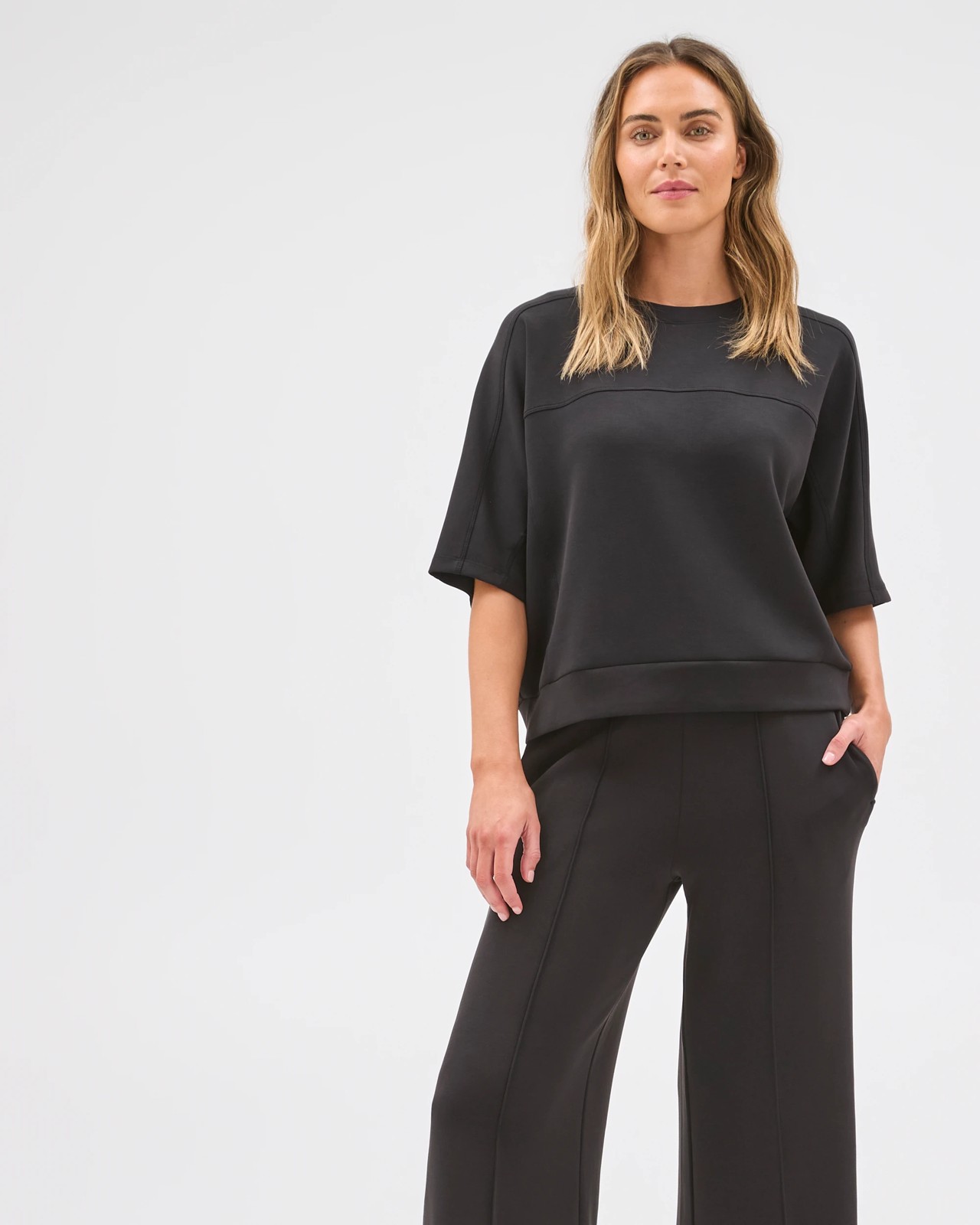 Active Summer Movement Yoga Culotte Pants - Black 3 of 5