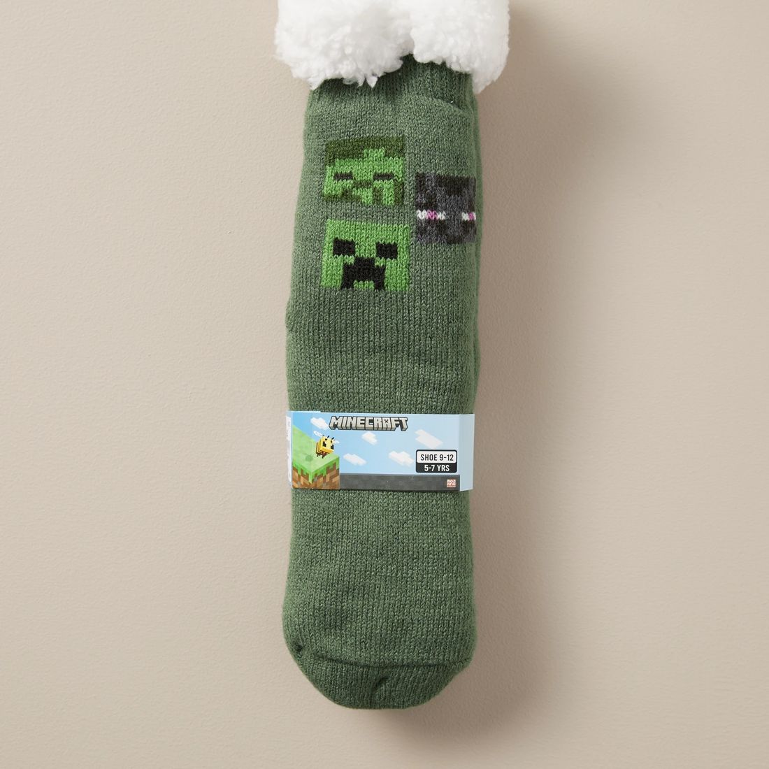 Minecraft Fleece Home Sock Target Australia