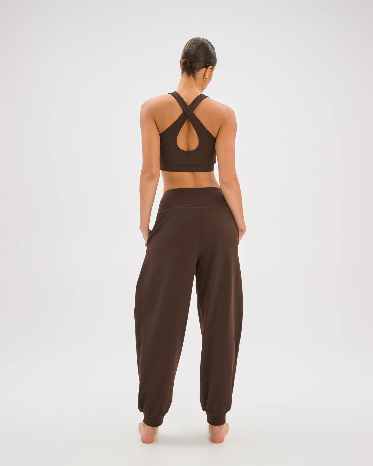 Active Studio Soft Balloon Yoga Pants - Cocoa 6 of 6