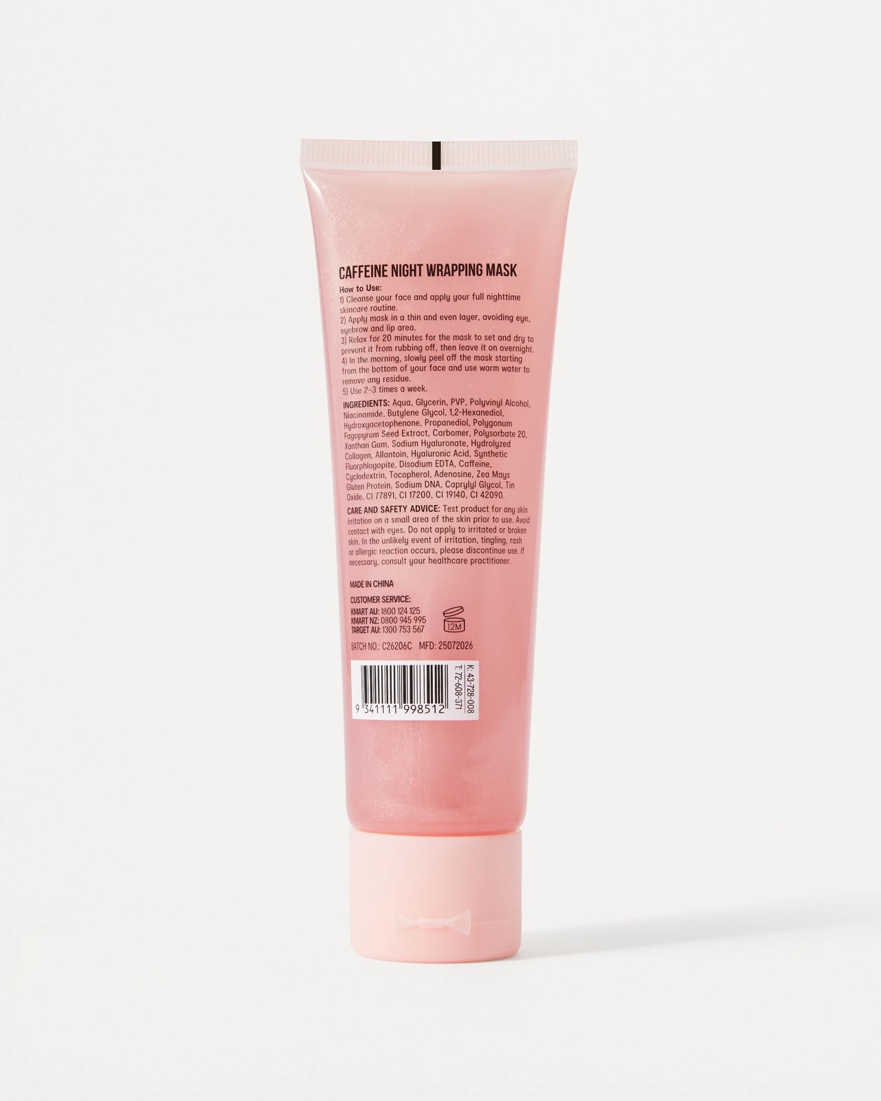 OXX Beauty PDRN+ Caffeine Night Wrapping Mask 75ml - Rose PDRN - Collagen - Caffeine and Niacinamide 3 of 3