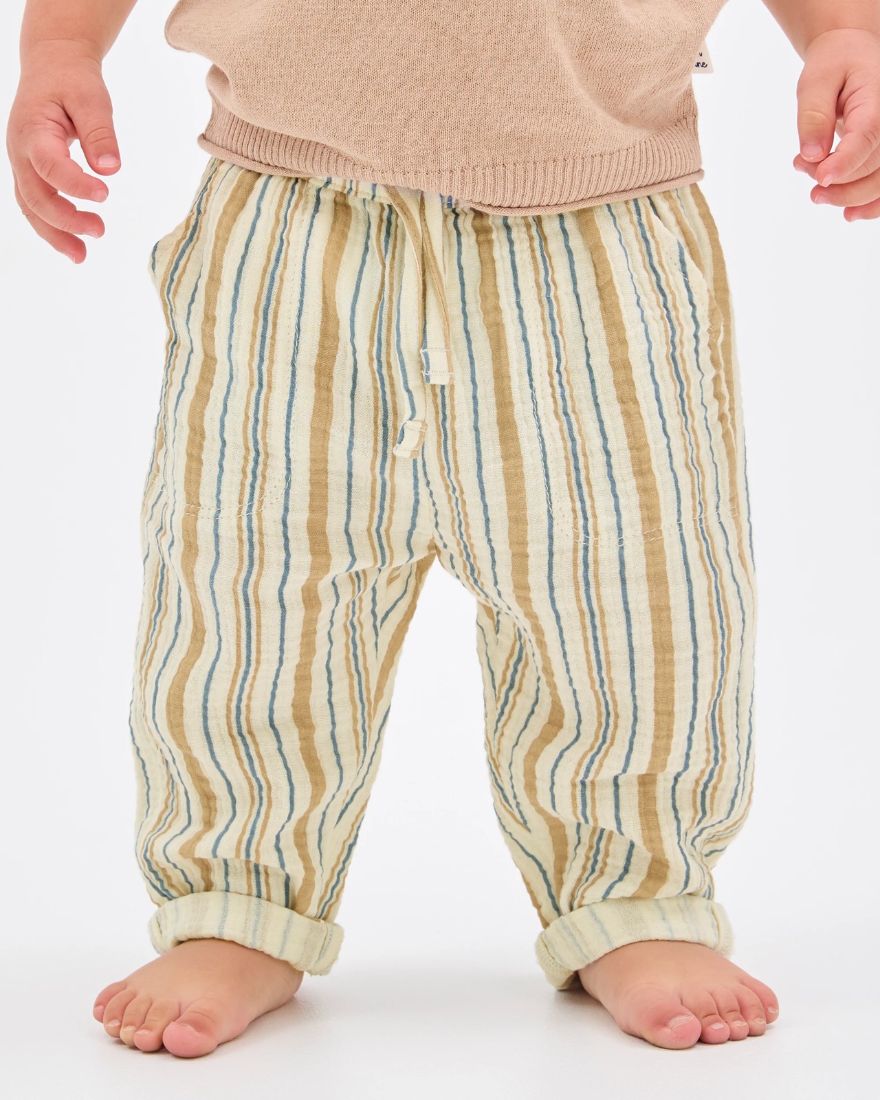 Baby Muslin Pants - Neutral 3 of 5