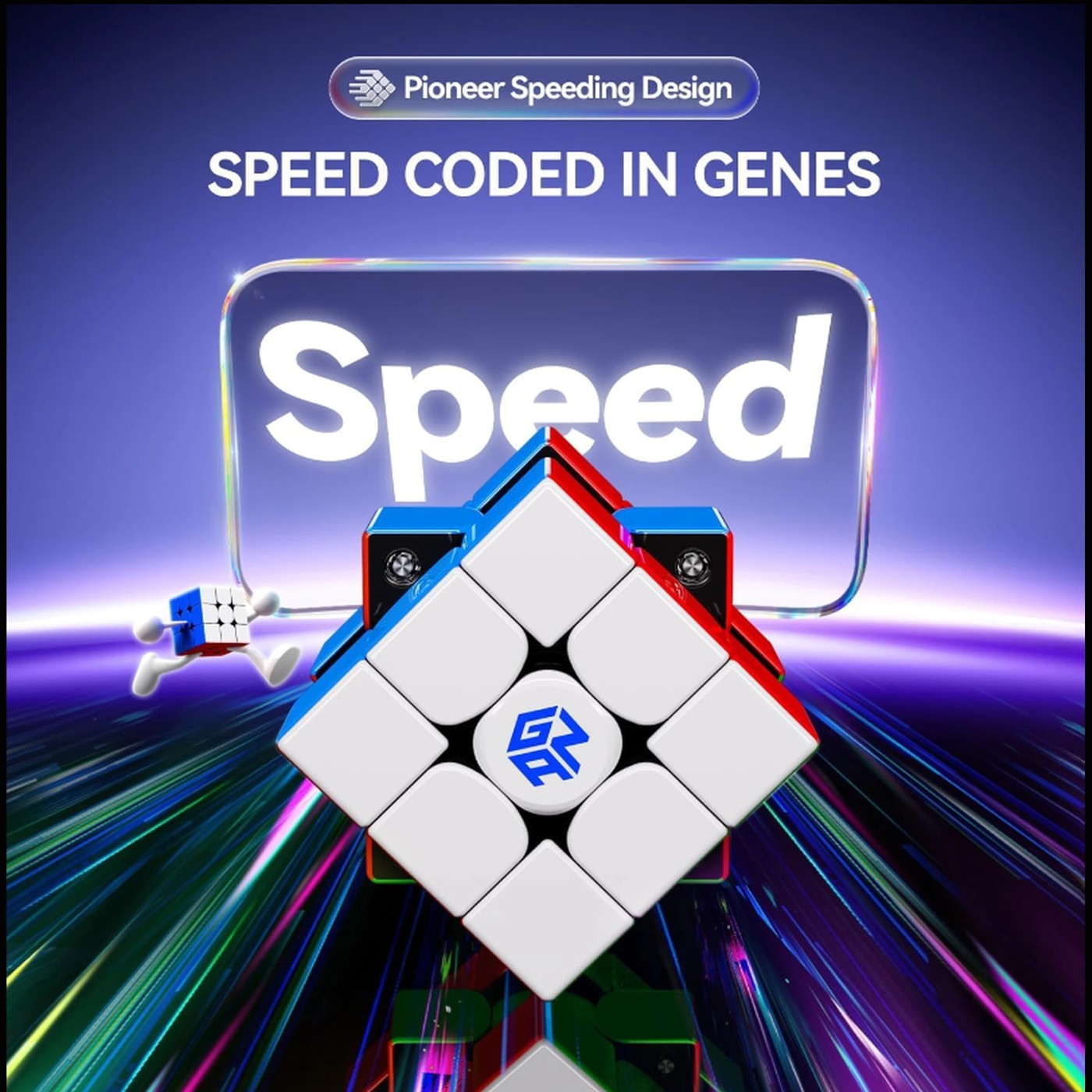 GAN V100 Competition Magnetic Speed Cube 3x3 3 of 5