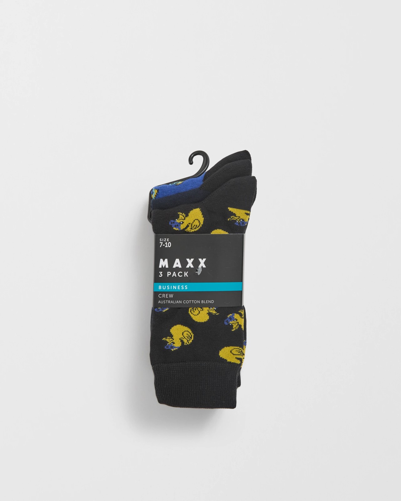 Maxx Australian Cotton Blend 3 Pack Business Crew Socks 3 of 3