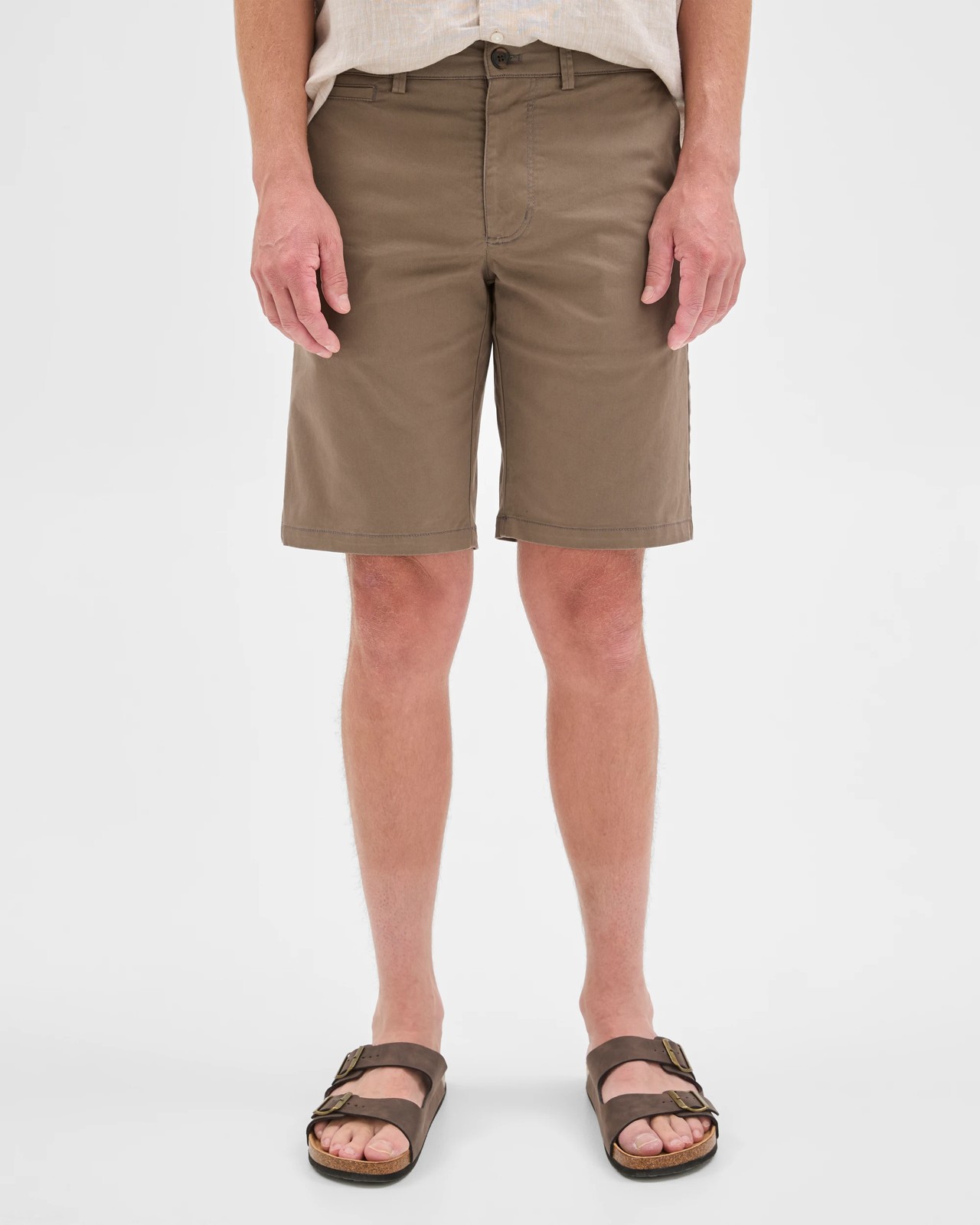 Australian Cotton Regular Stretch Chino Shorts - Falcon 5 of 5
