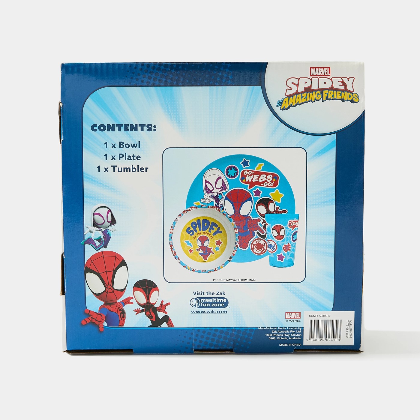 Disney Jr. Marvel Spidey and His Amazing Friends 3 Piece Mealtime Set 4 of 4