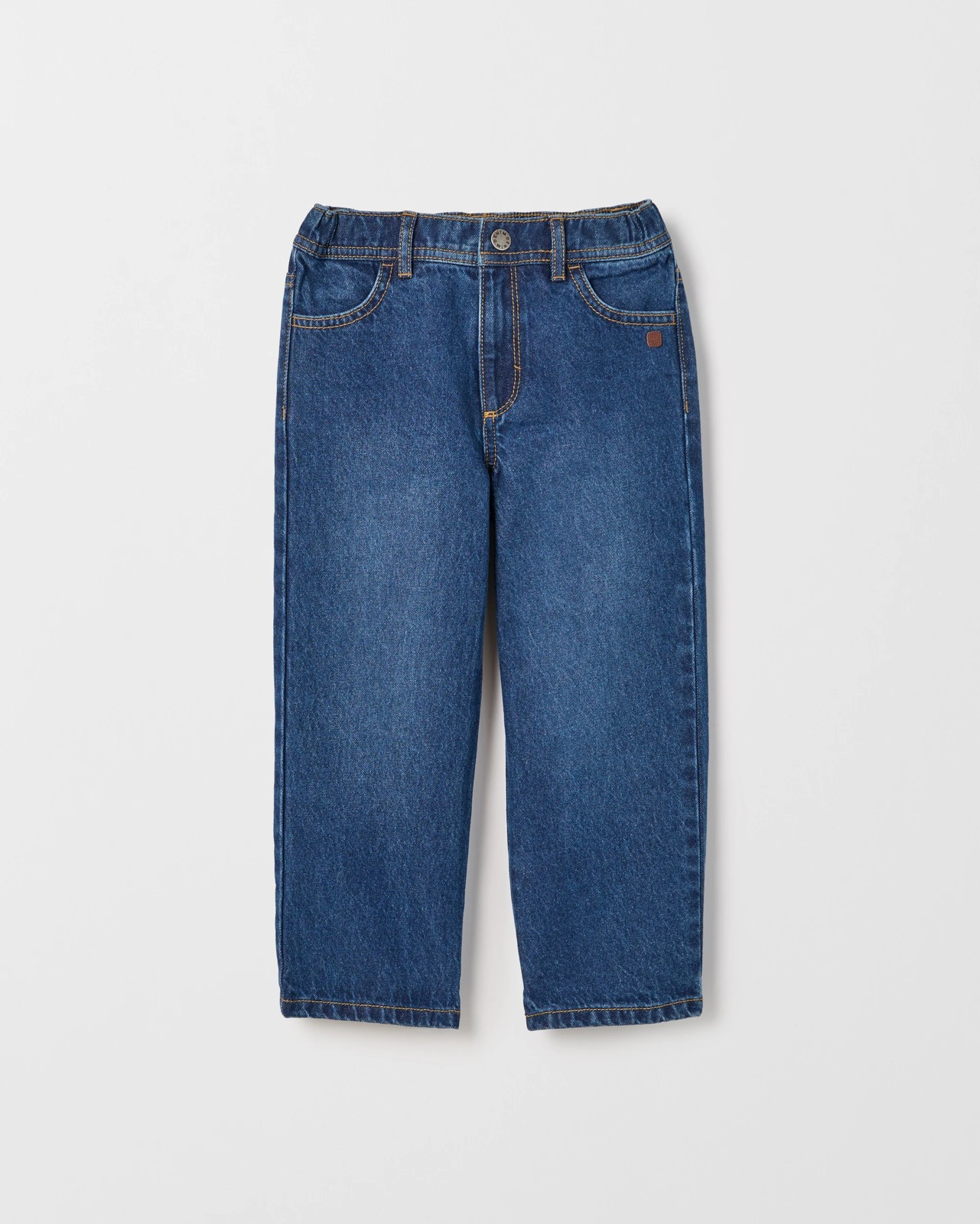 Wide Leg Denim Jeans - Dark Wash 5 of 6