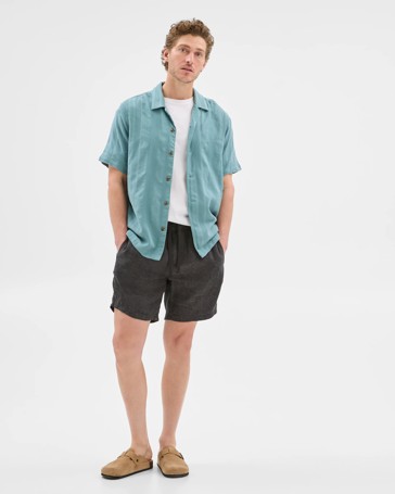 Australian Cotton Short Sleeve Stripe Shirt