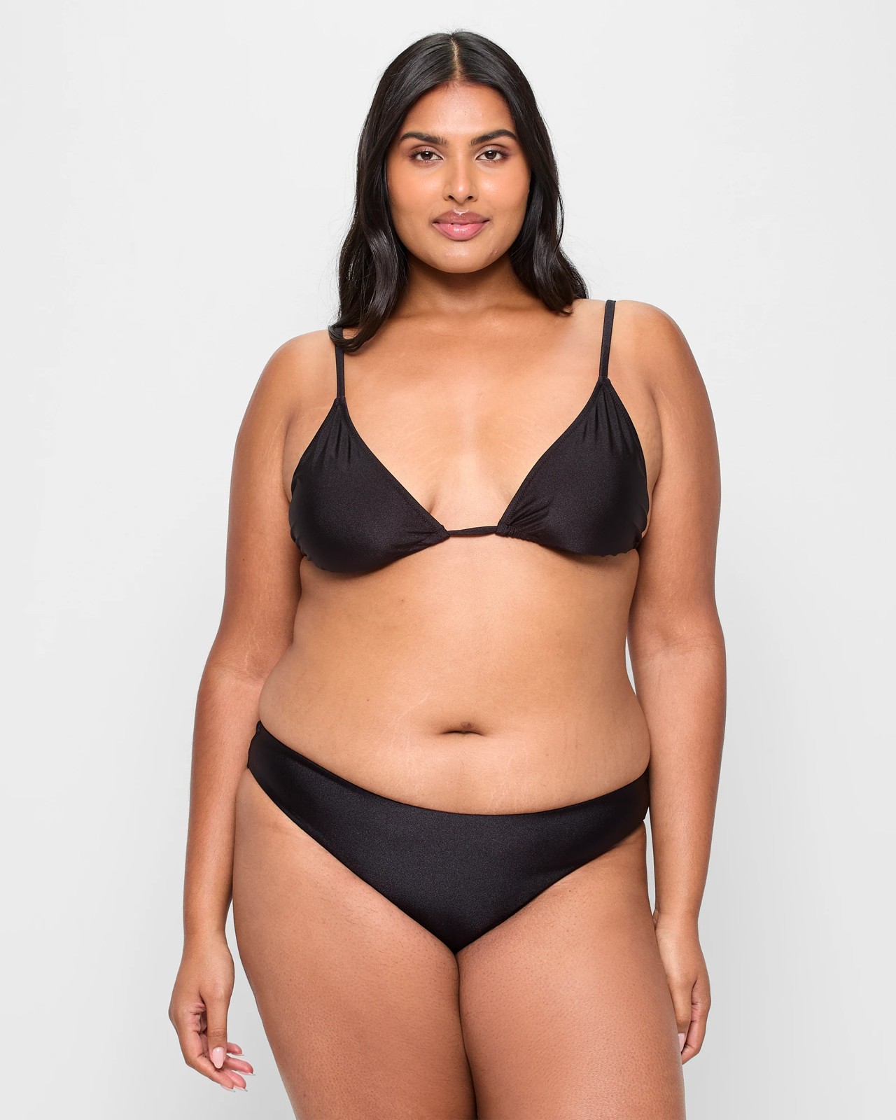 Triangle Shimmer Bikini Swim Top 2 of 6