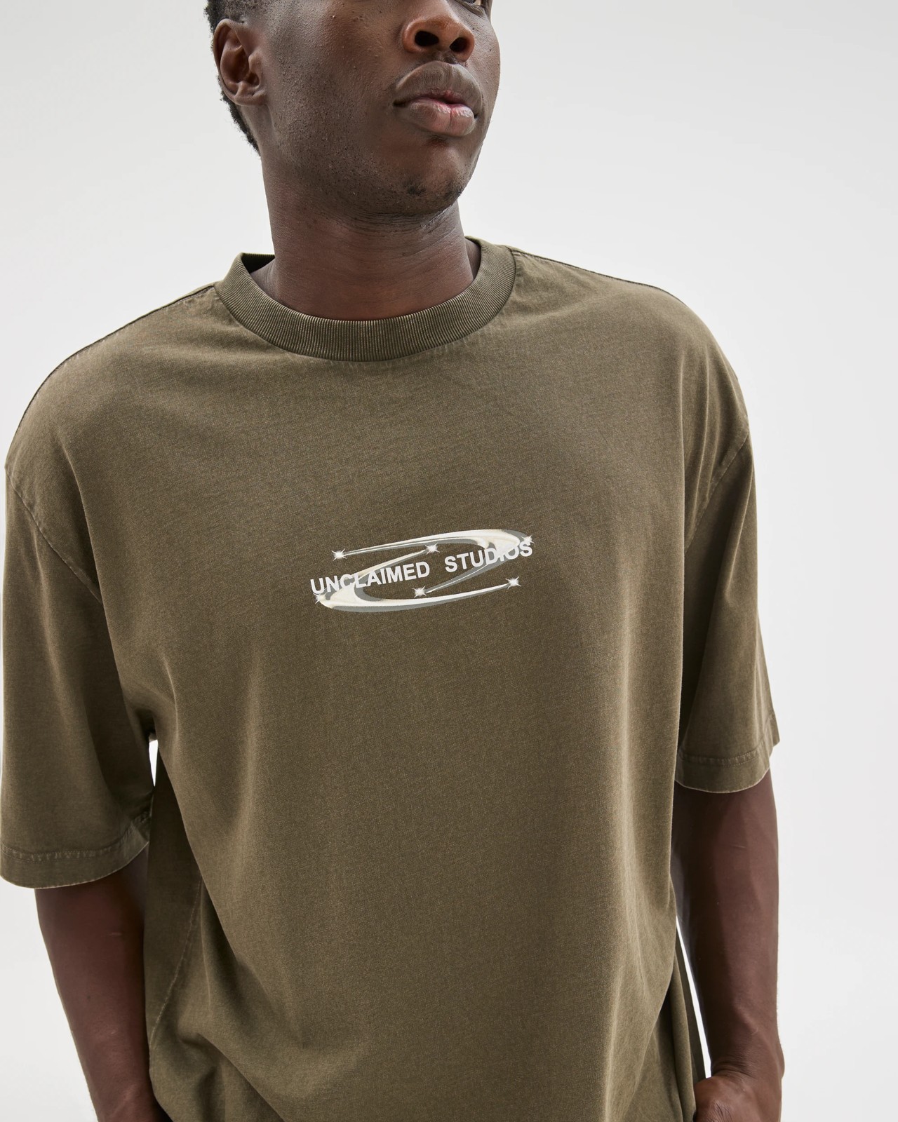 Commons Australian Cotton Boxy Fit Graphic T-Shirt - Worn Black 6 of 6