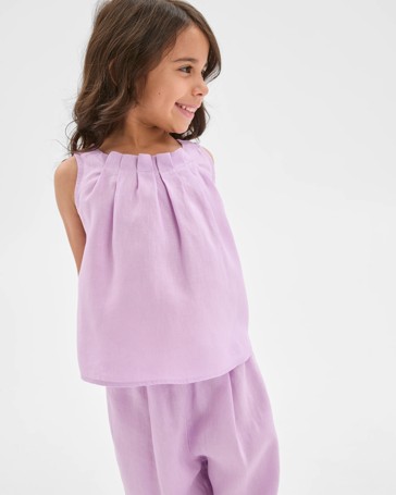 European Linen Co-ord Tank Top