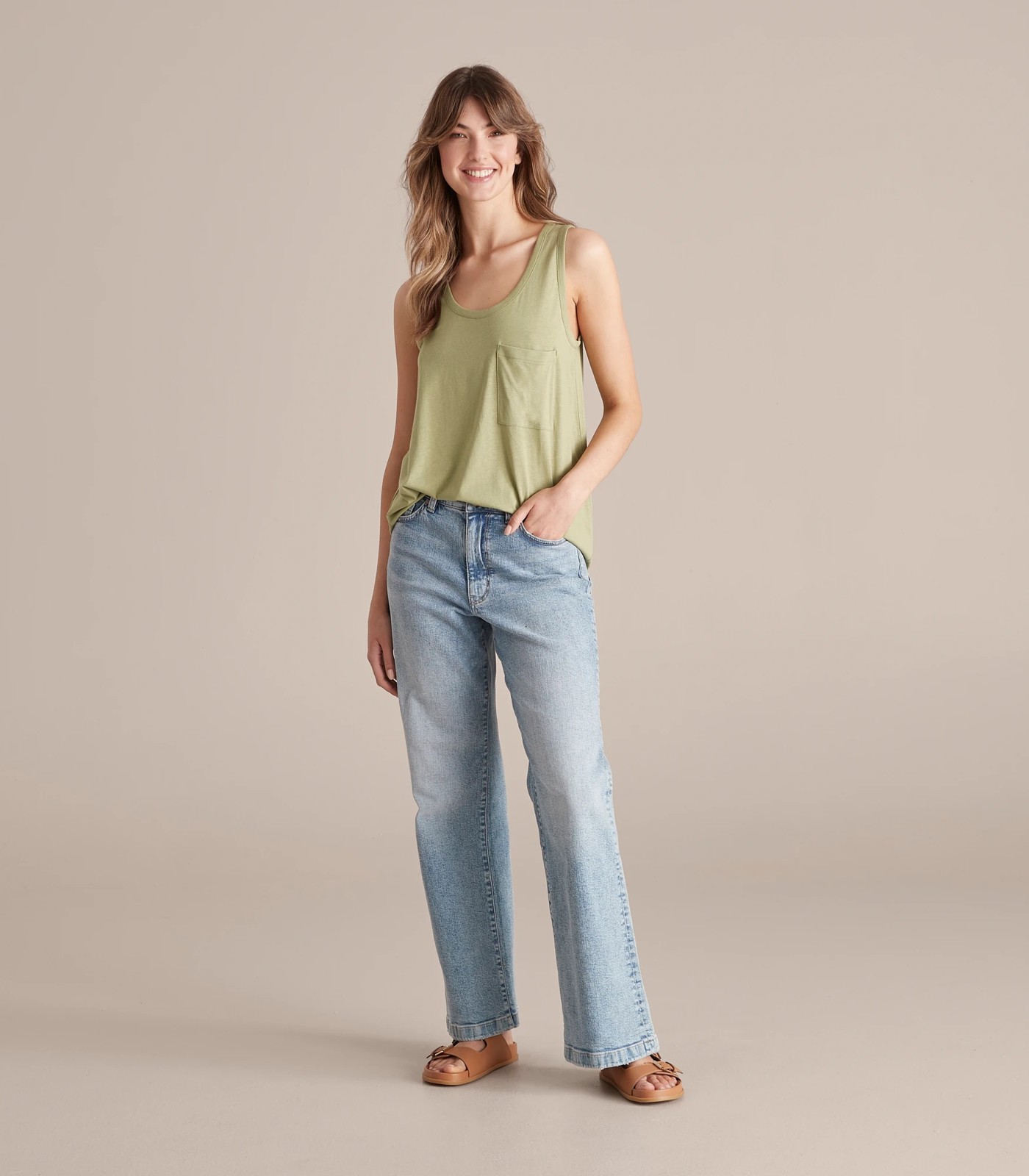 Scoop Neck Boyfriend Tank Top 4 of 6