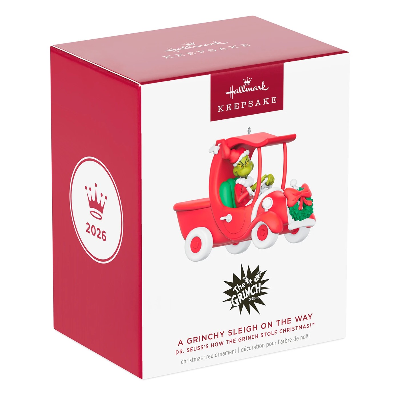 Hallmark Keepsake A Grinchy Sleigh On The Way Dr. Seuss's How The Grinch Stole Christmas! Christmas Tree Ornament 5 of 6