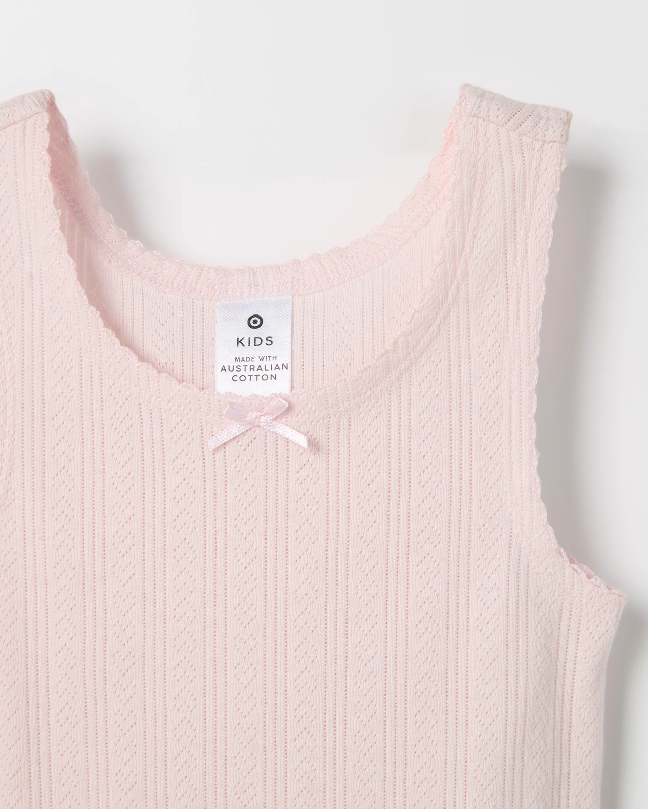 Maxx Australian Cotton 2 Pack Girls Thermal Pointelle Vest 4 of 4