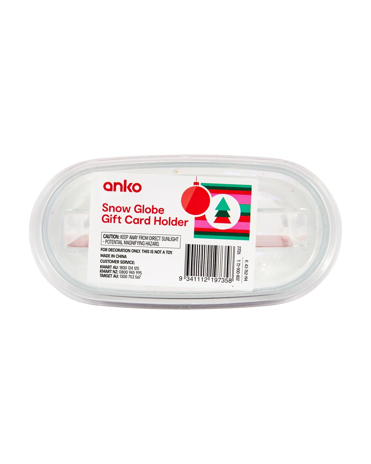 Anko Snow Globe Gift Card Holder 5 of 5