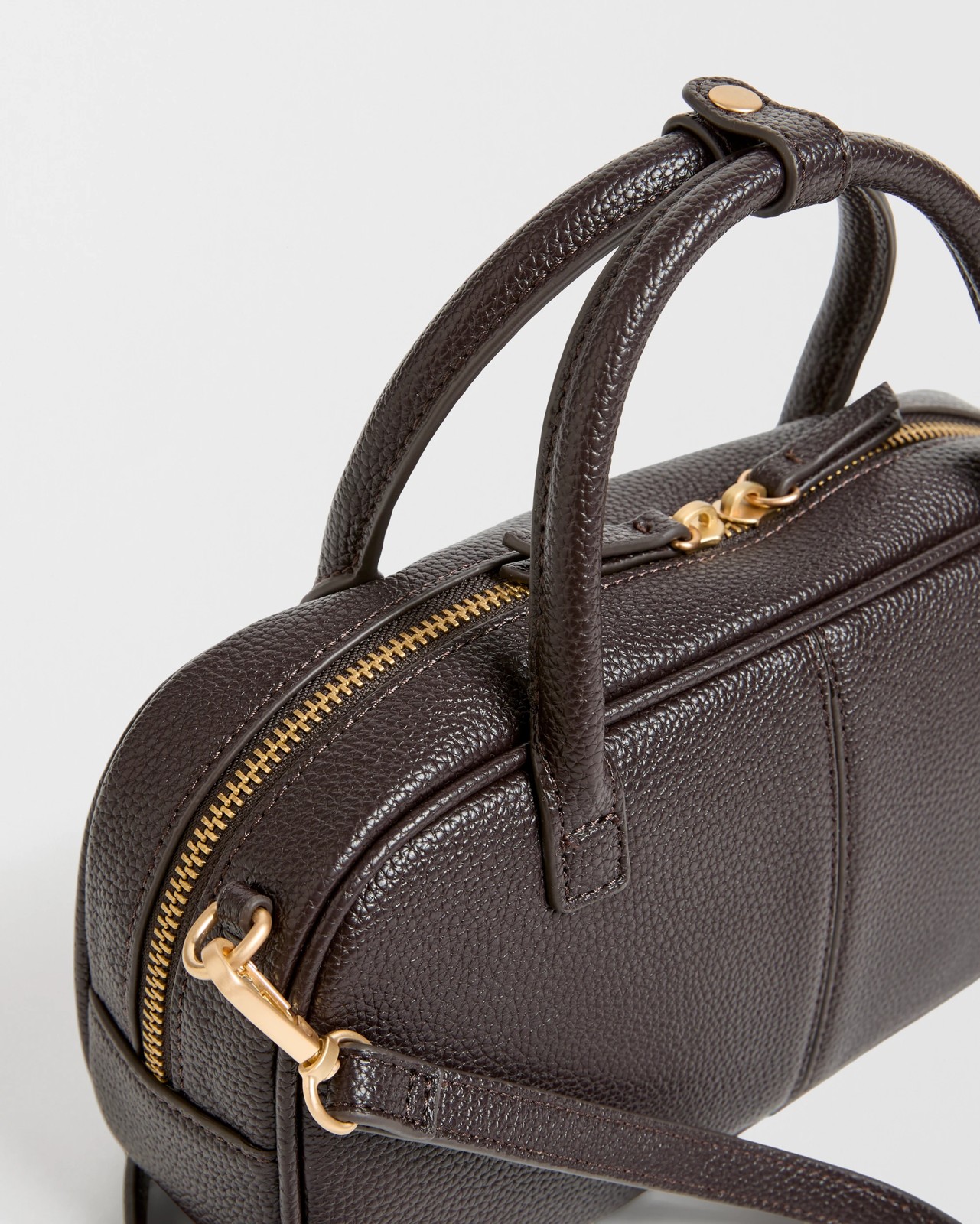 Mini Pebble Bowler Crossbody Bag - Bitter Chocolate 2 of 2