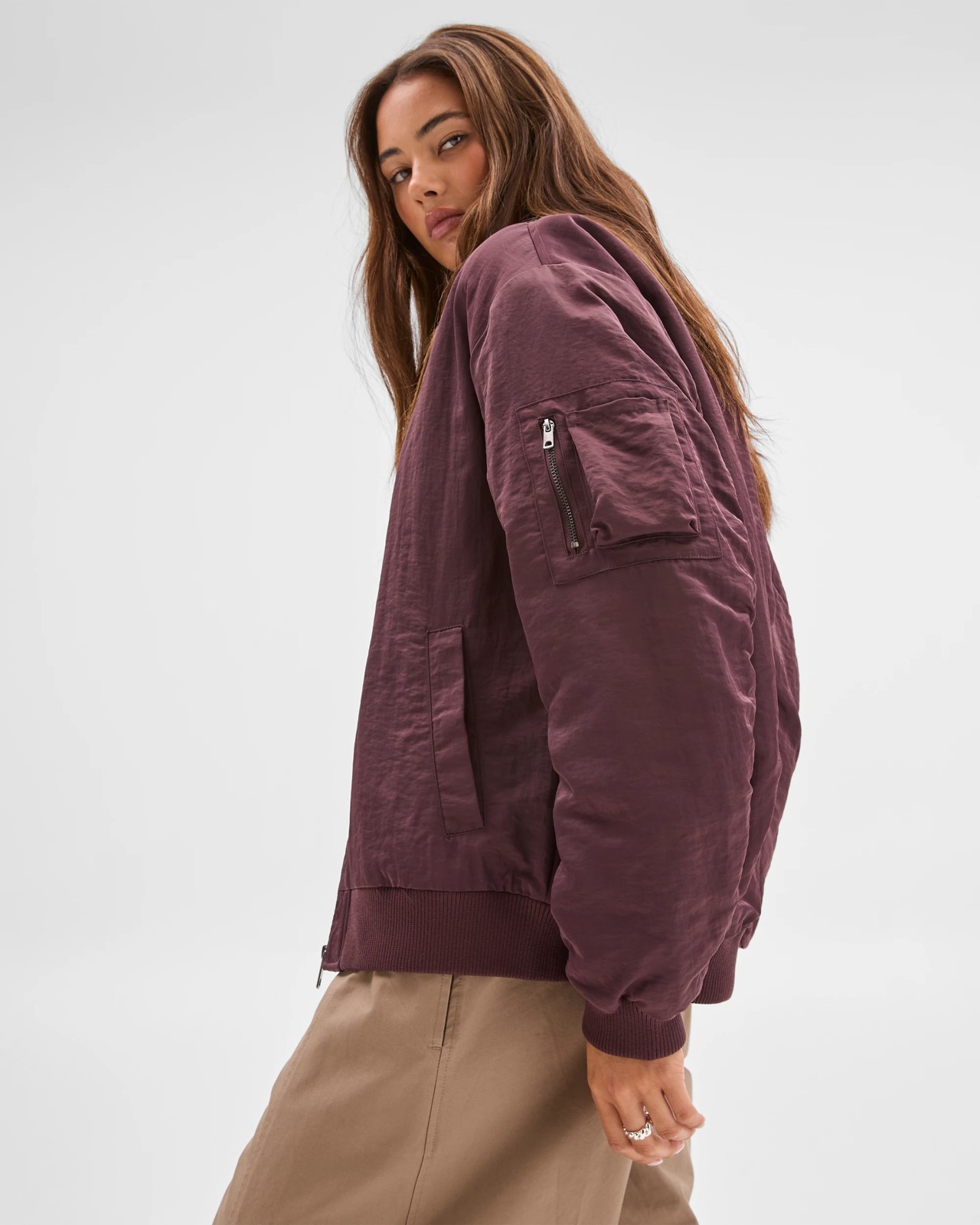 Lily Loves Bomber Jacket - Fudge 5 of 6