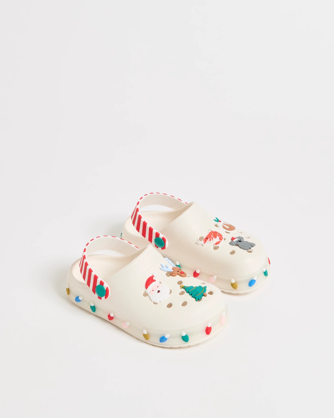Kids Light-Up Christmas Clogs 2 of 4