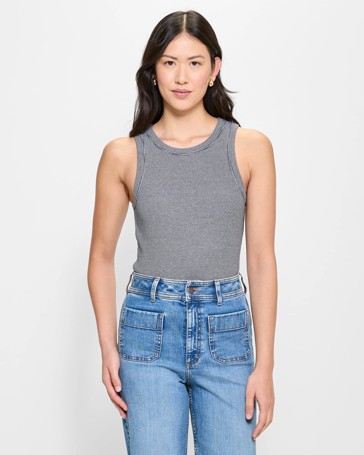 Australian Cotton Racer Front Tank Top