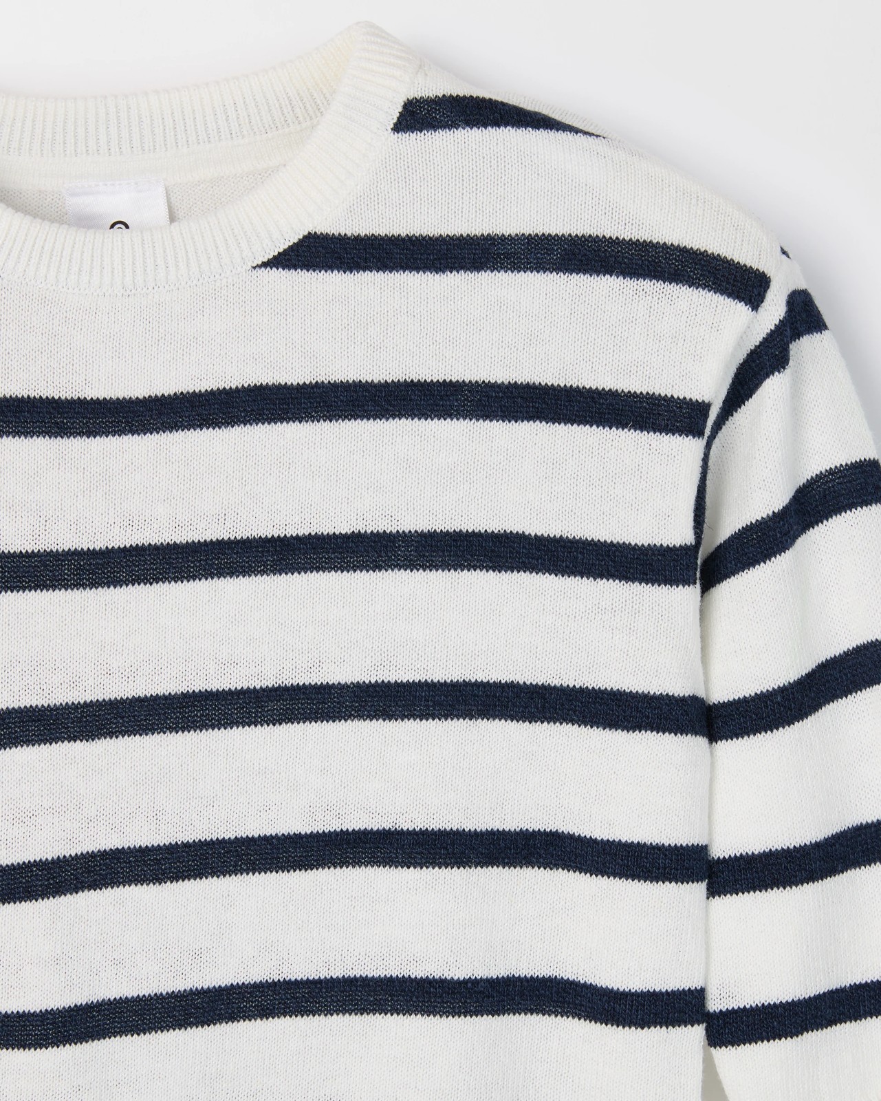 Baby Lightweight Stripe Knit Jumper - Navy 2 of 2