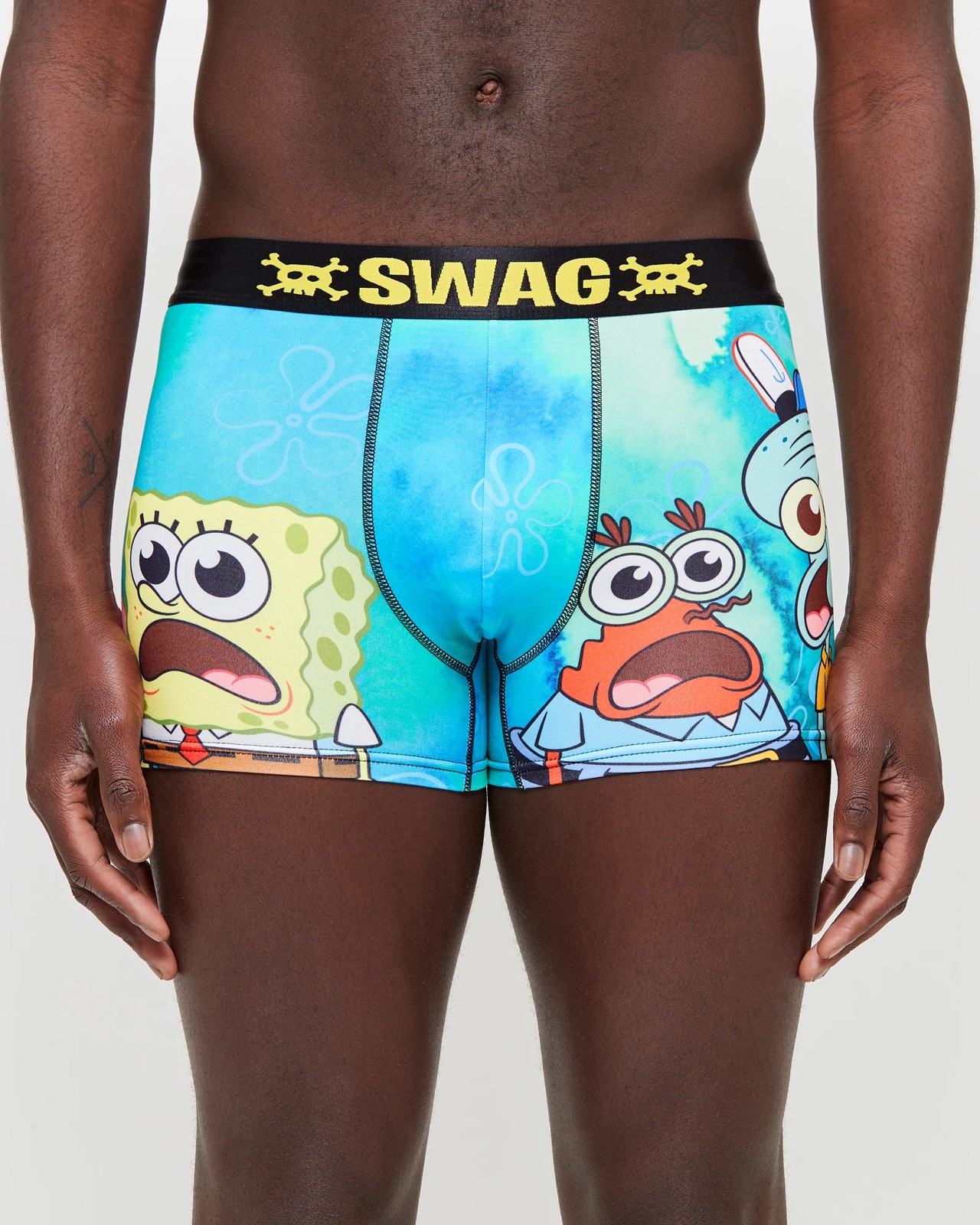 Boys 4-Pack Spongebob Squarepants Athletic Stretch Underwear Boxer