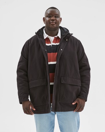 Plus Size Australian Cotton Waxed Parka Jacket