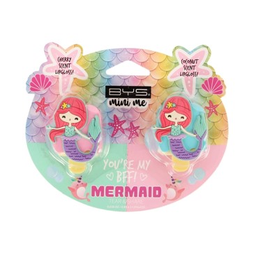 BYS Mini Me 2 Pack Mermaid Tear & Share Lip Glosses - Cherry and Coconut Scent
