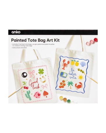 Anko Painted Tote Bag Art Kit