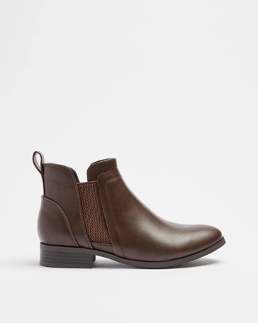 Womens Low Heel Ankle Boot - Prue