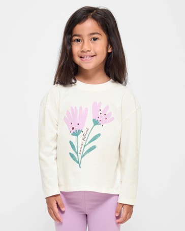 Australian Cotton Long Sleeve Printed Top