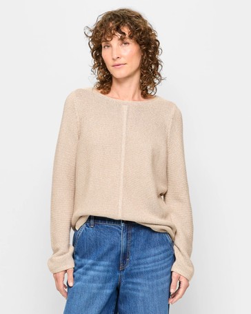 Australian Cotton Blend Ottoman Crew Jumper